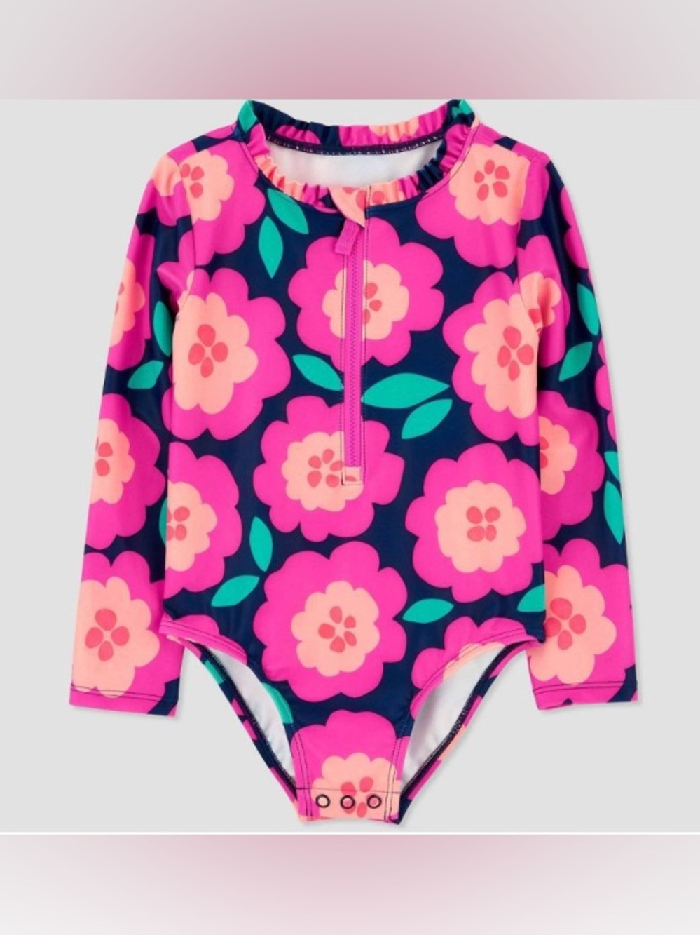 Worn once Carter’s Toddler Girl Rashguard Swimsuit 5T